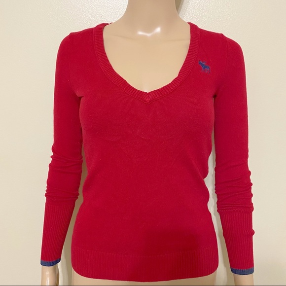 Abercrombie & Fitch Other - Abercrombie & Fitch Red Sweater Large